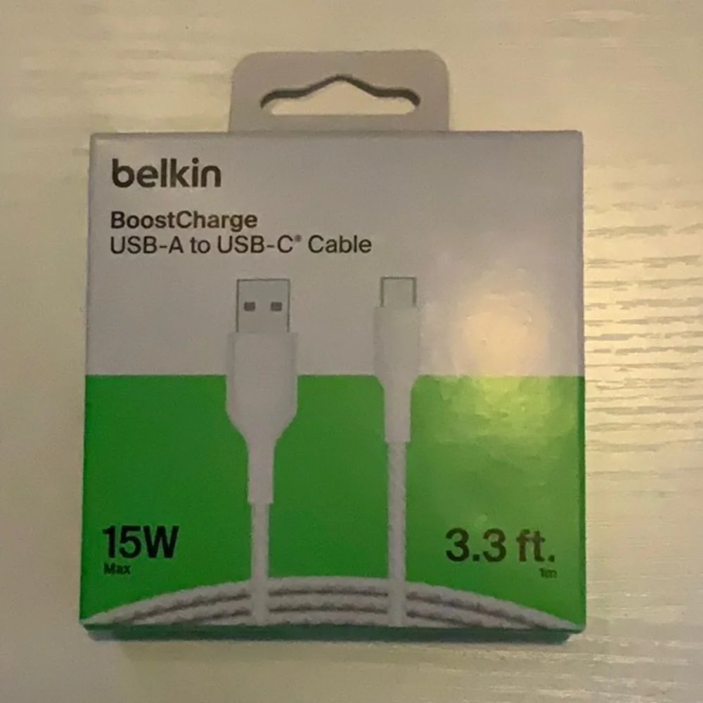 Belkin White USB-C Cable for Cell Phones & Accessories
